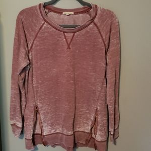 Charlotte Russe Long Sleeve Shirt with Zippers